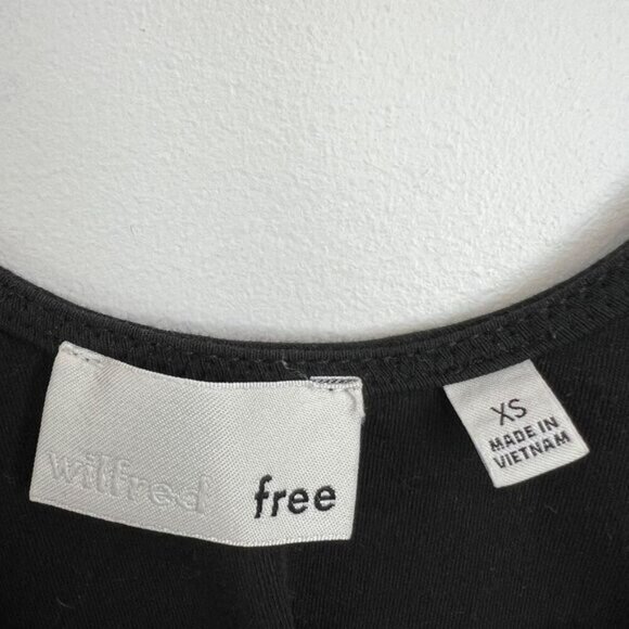 Wilfred Free Women's Size XS Black One Piece Sleeveless Bodysuit Shapewear Criss - Picture 2 of 11